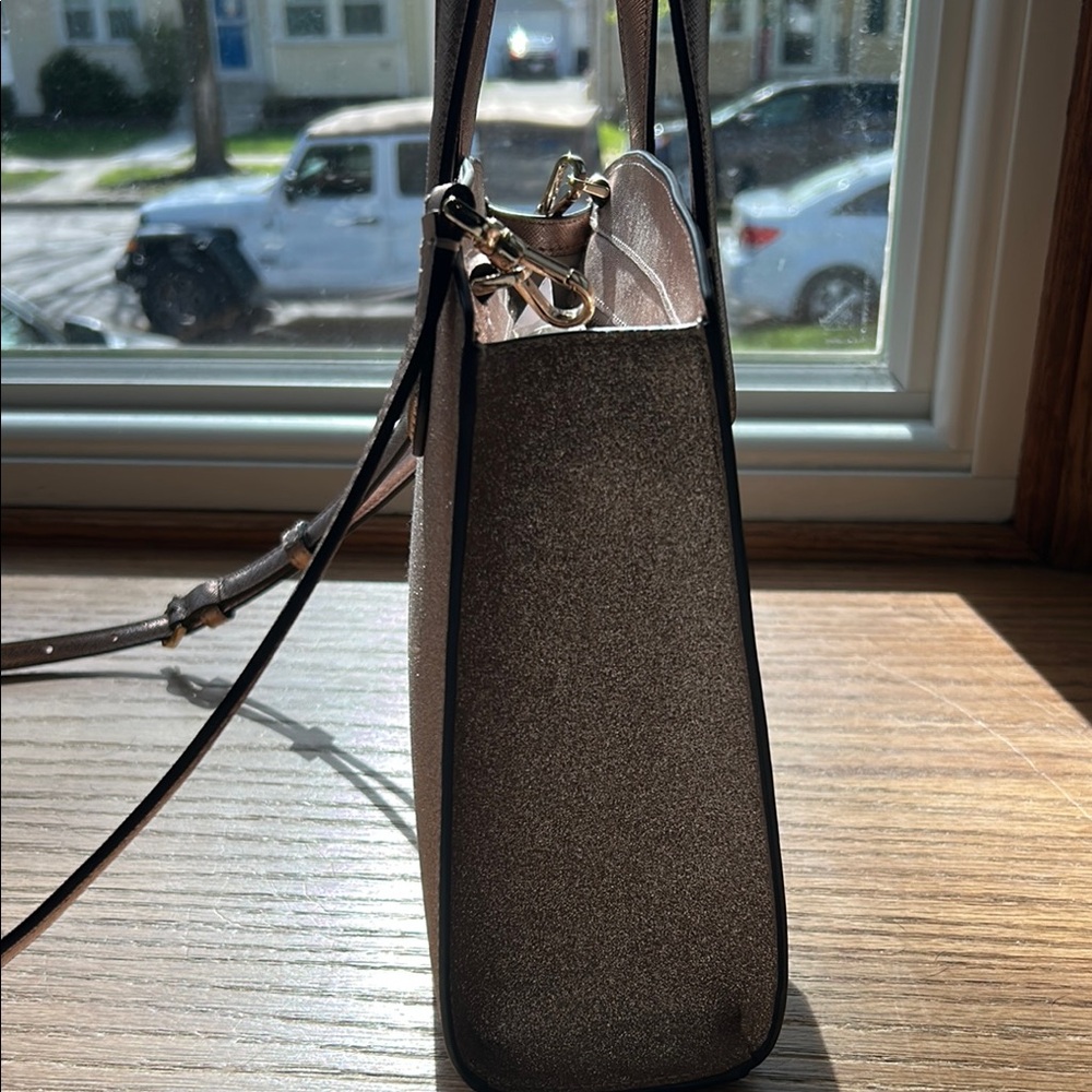 Kate Spade Gold Glitter Handbag - Picture 2 of 8